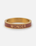 Mauve Enamel Wonder Ring